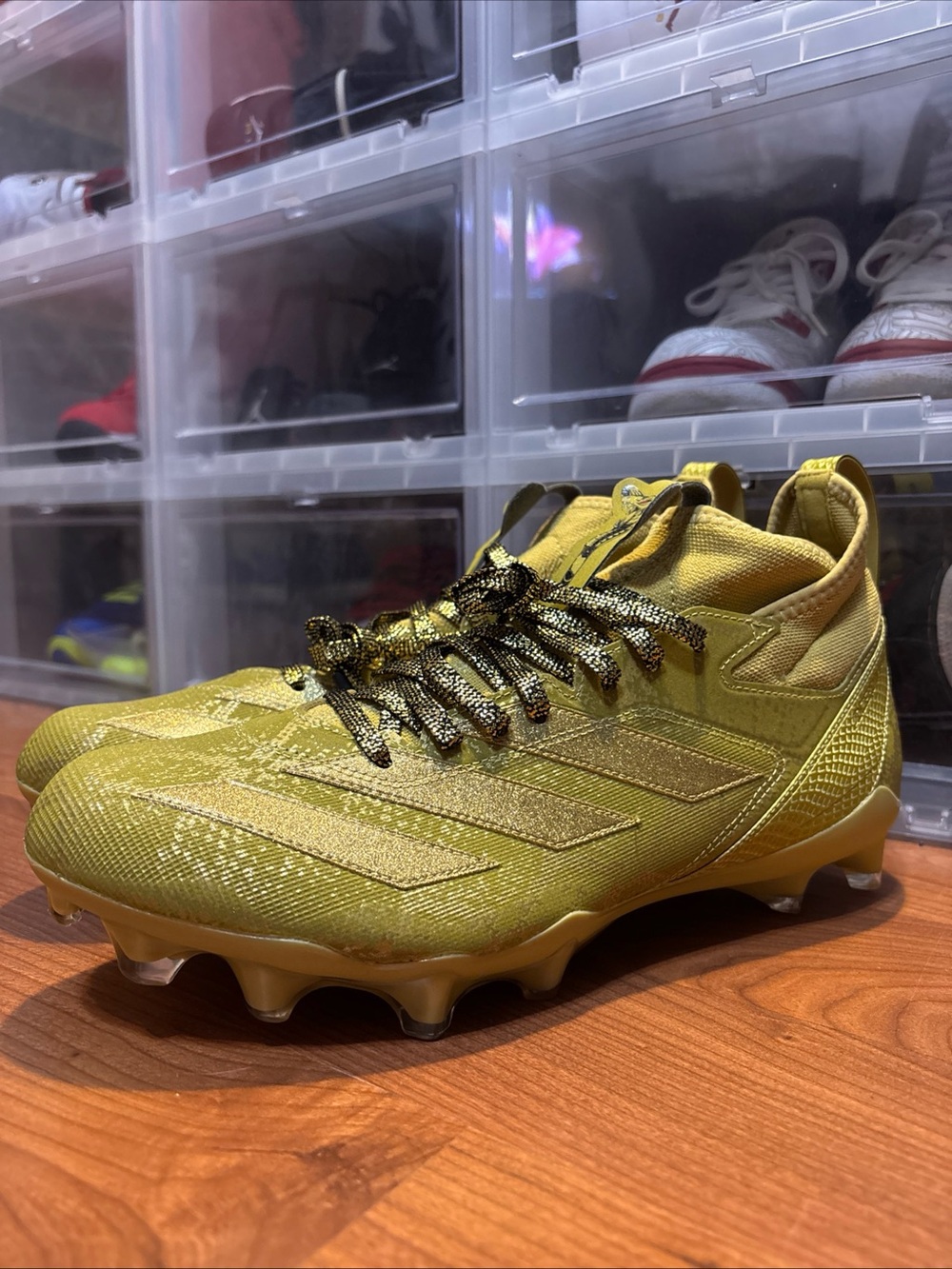 Disney Adidas Adizero Impact Jafar Gold JP9955 Football Cleats Men’s Sz 13 NWOB